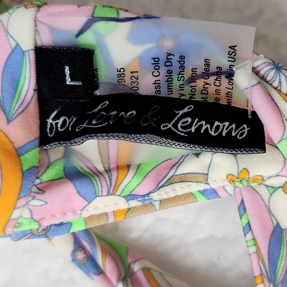 New!For Love and Lemons Devin Underwire Bikini Top - Picture 10 of 10